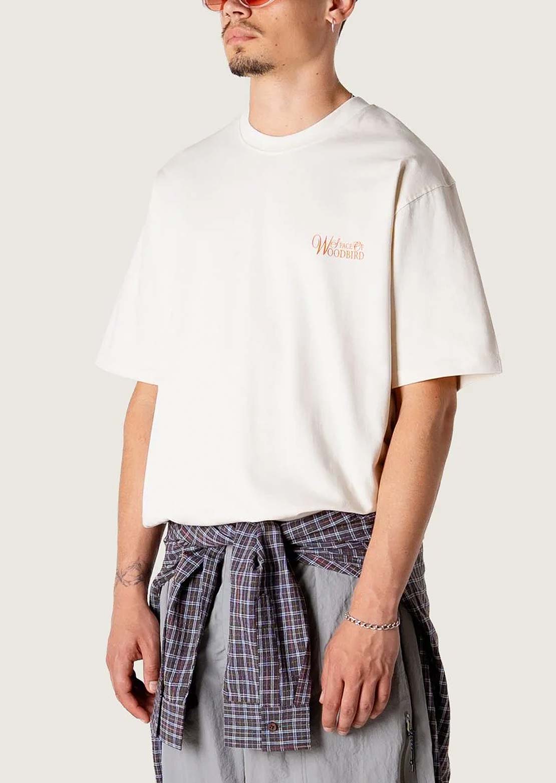 Woodbird Men's Baine Flower T-shirt Off White