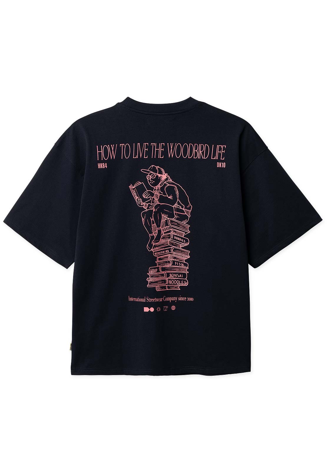 Woodbird Men's Beam Book T-Shirt Dark Navy