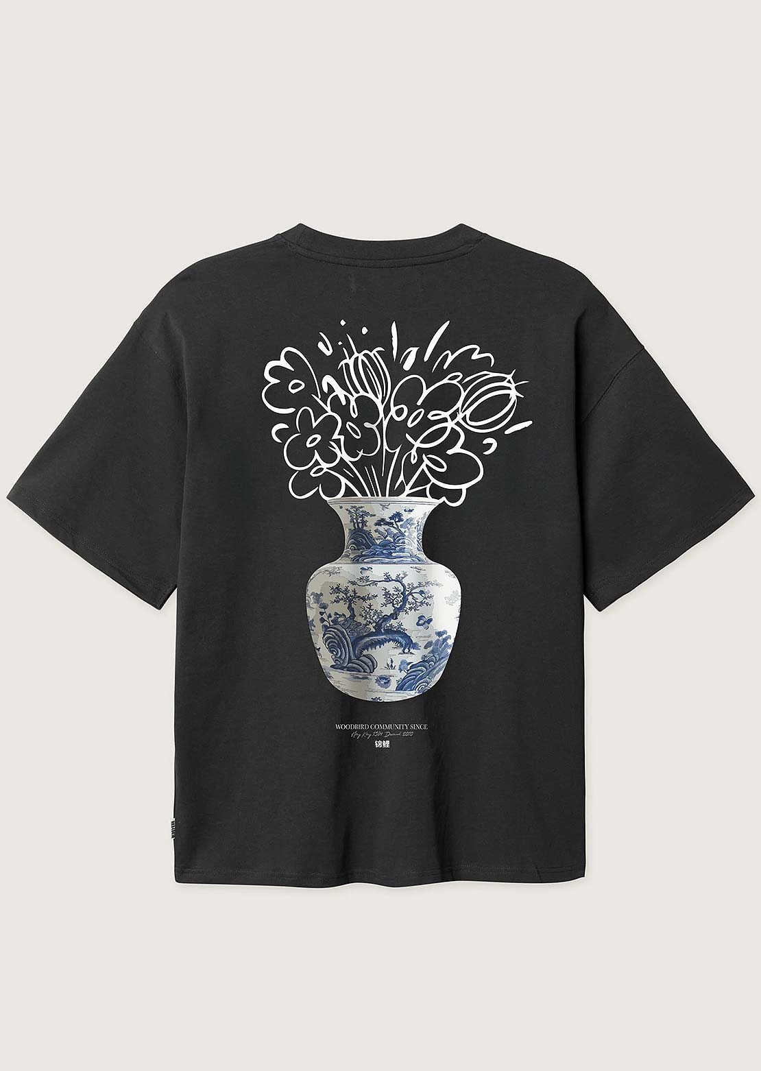 Woodbird Men's Beam Ming T-shirt Black