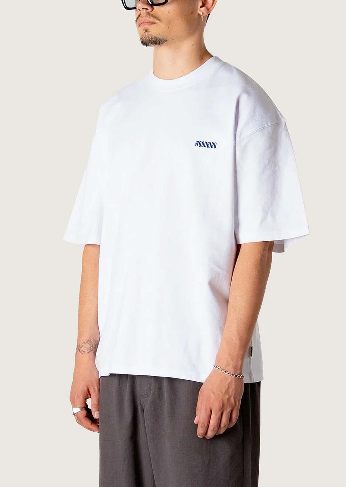 Woodbird Men's Beam Ming T-shirt White