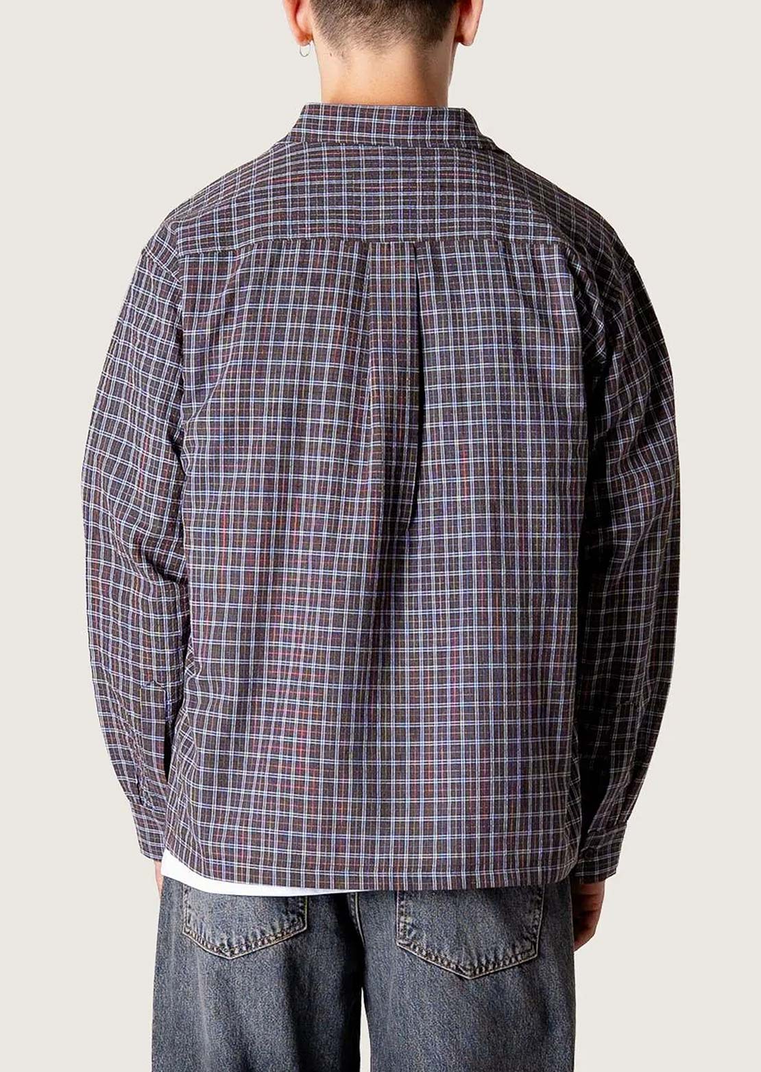 Woodbird Men's Buzo Chuck Button Up Shirt Brown Check