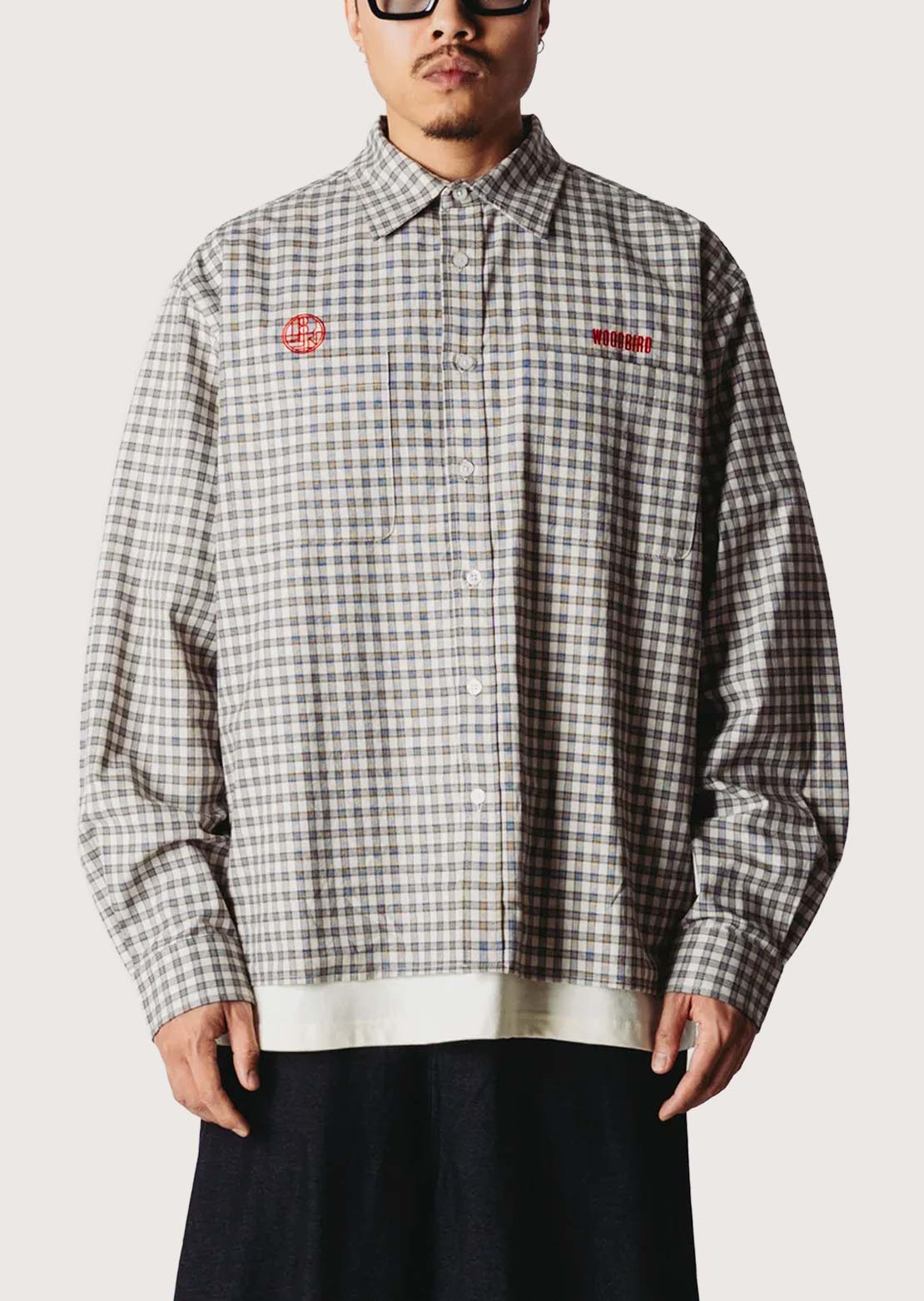 Woodbird Men's Buzo Emb Check Button Up Shirt