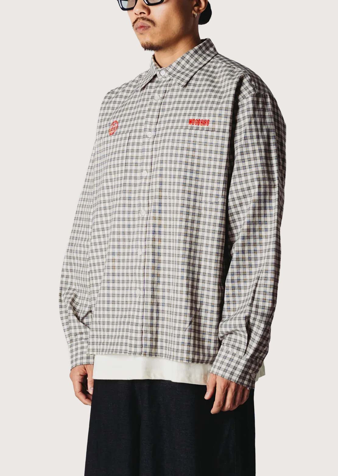 Woodbird Men's Buzo Emb Check Button Up Shirt