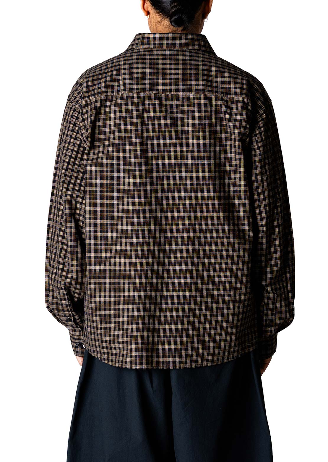 Woodbird Men's Buzo Hang Check Button Up Shirt Black Check