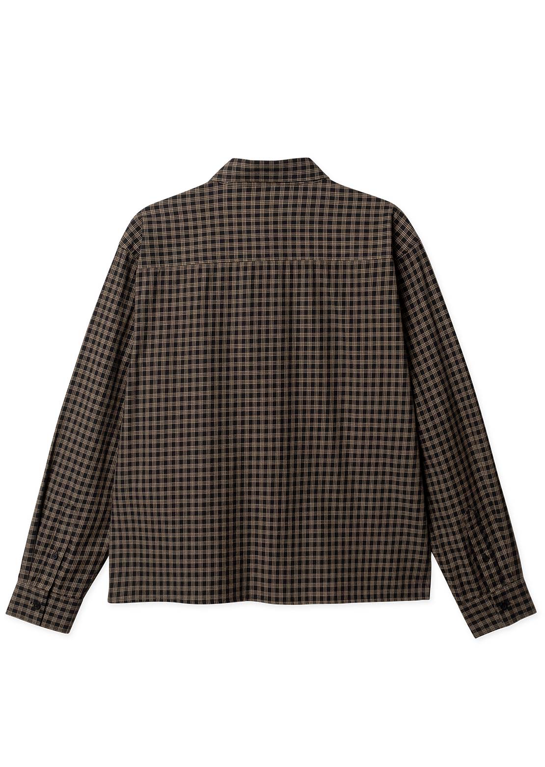Woodbird Men's Buzo Hang Check Button Up Shirt Black Check