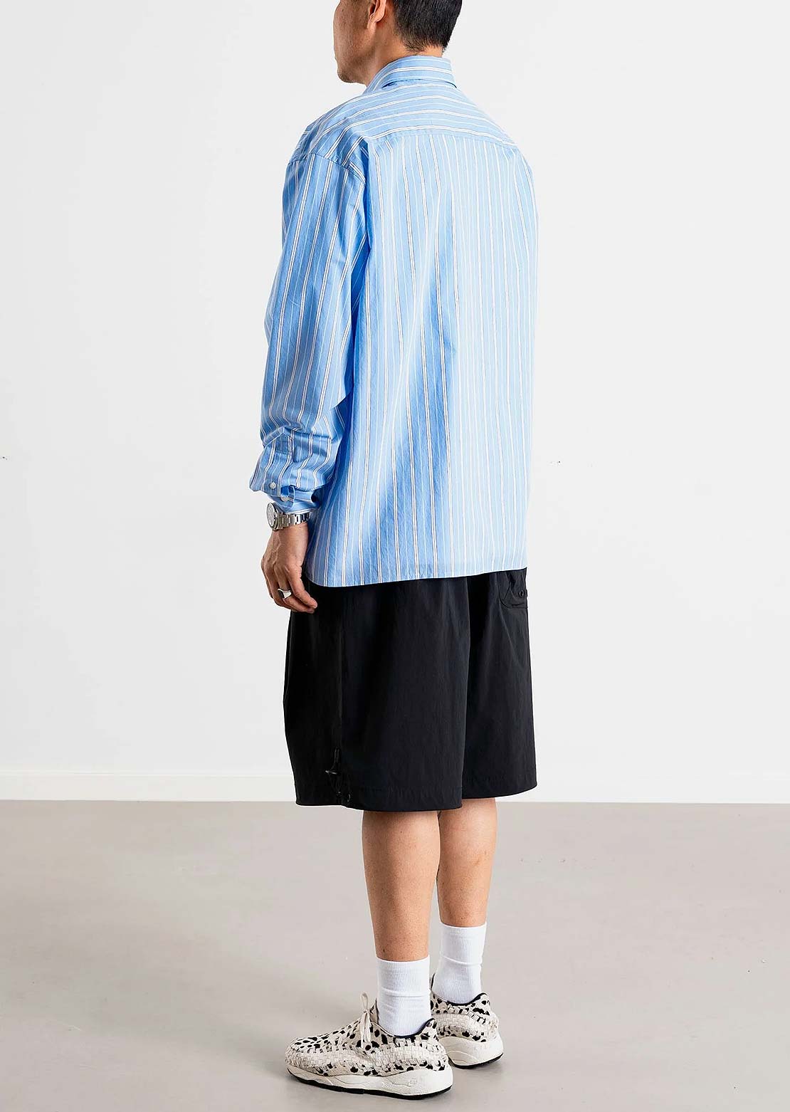 Woodbird Men's Buzo Striped Button Up Shirt Light Blue
