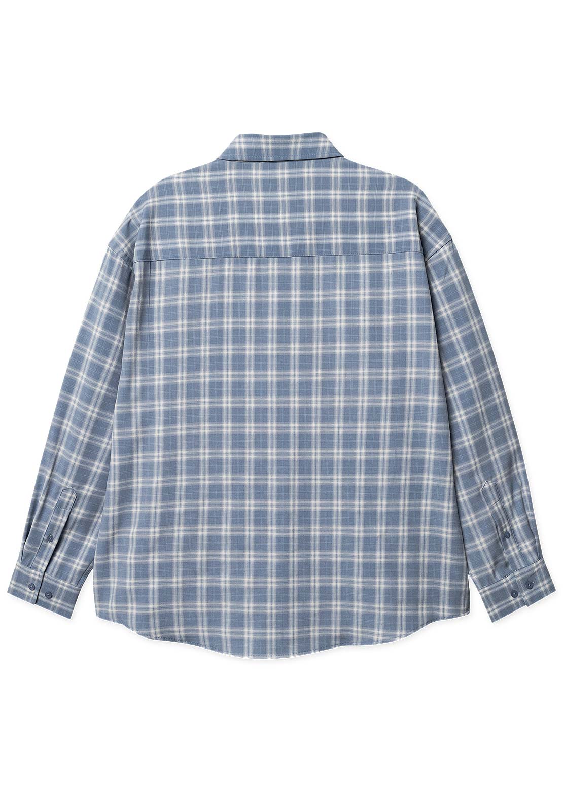 Woodbird Men's Jong Dobby Check Button Up Shirt Light Blue