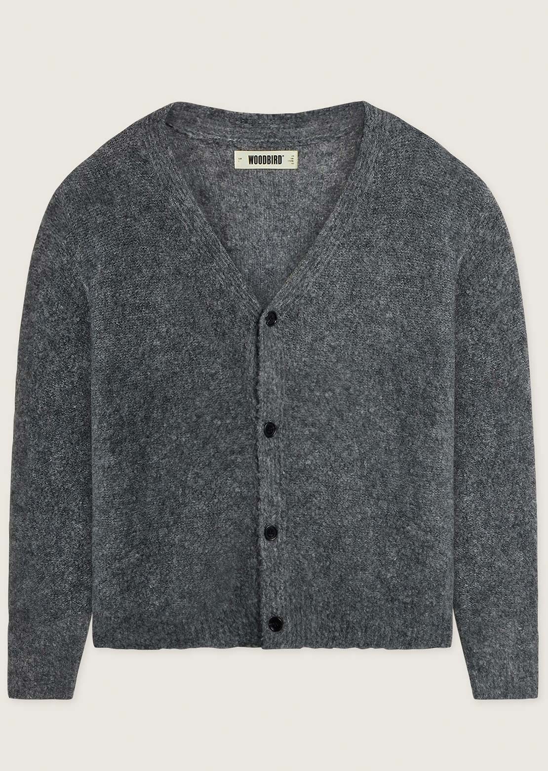 Woodbird Men's Koon Loop Cardigan Asphalt