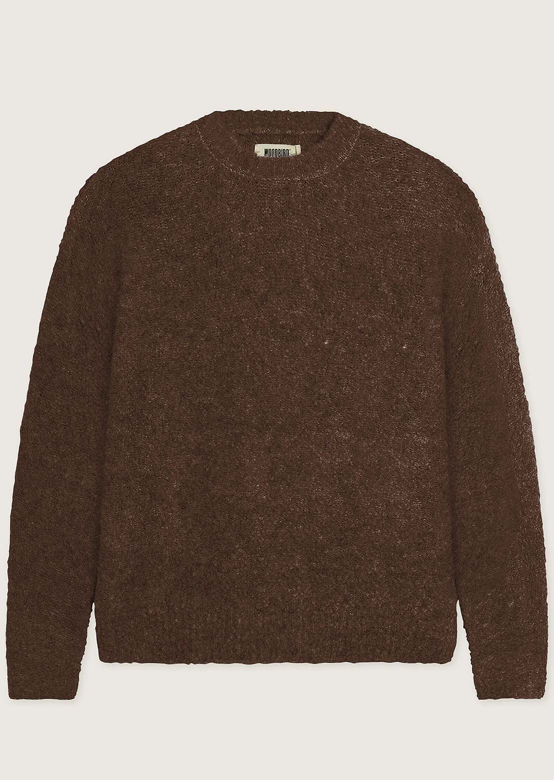 Woodbird Men's Kurt Loop Crew Longsleeve Dark Brown