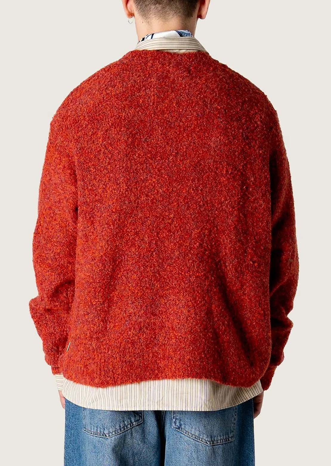 Woodbird Men's Kurt Loop Crew Longsleeve Dark Red