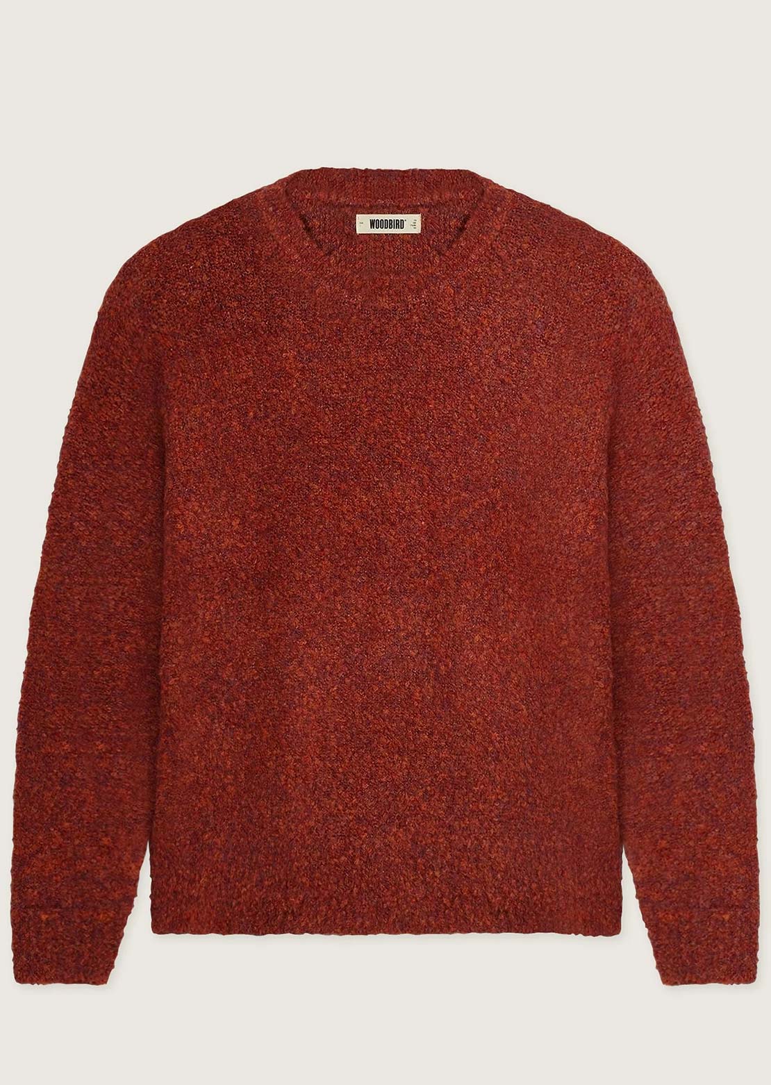 Woodbird Men's Kurt Loop Crew Longsleeve Dark Red