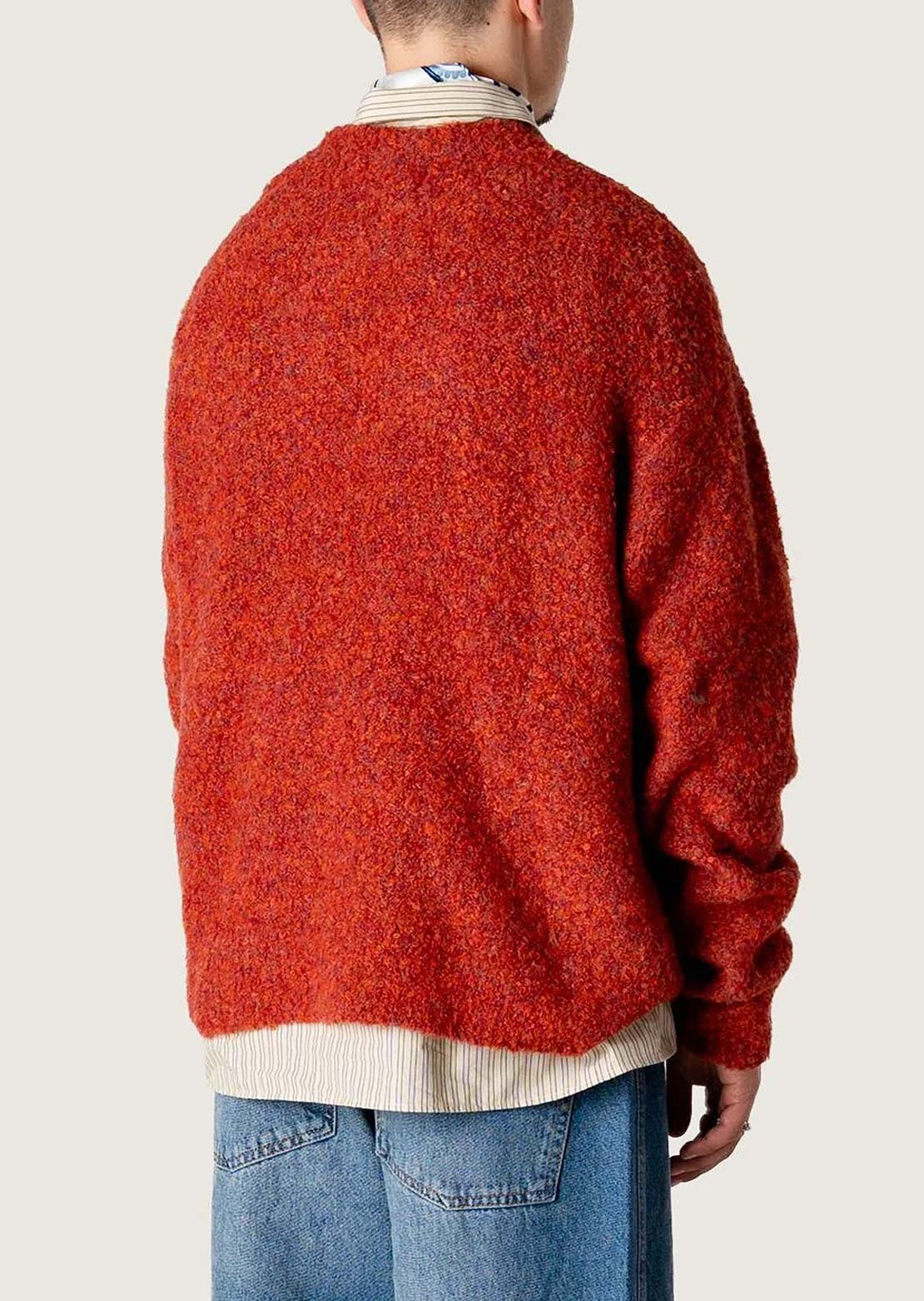 Woodbird Men's Kurt Loop Crew Longsleeve Dark Red