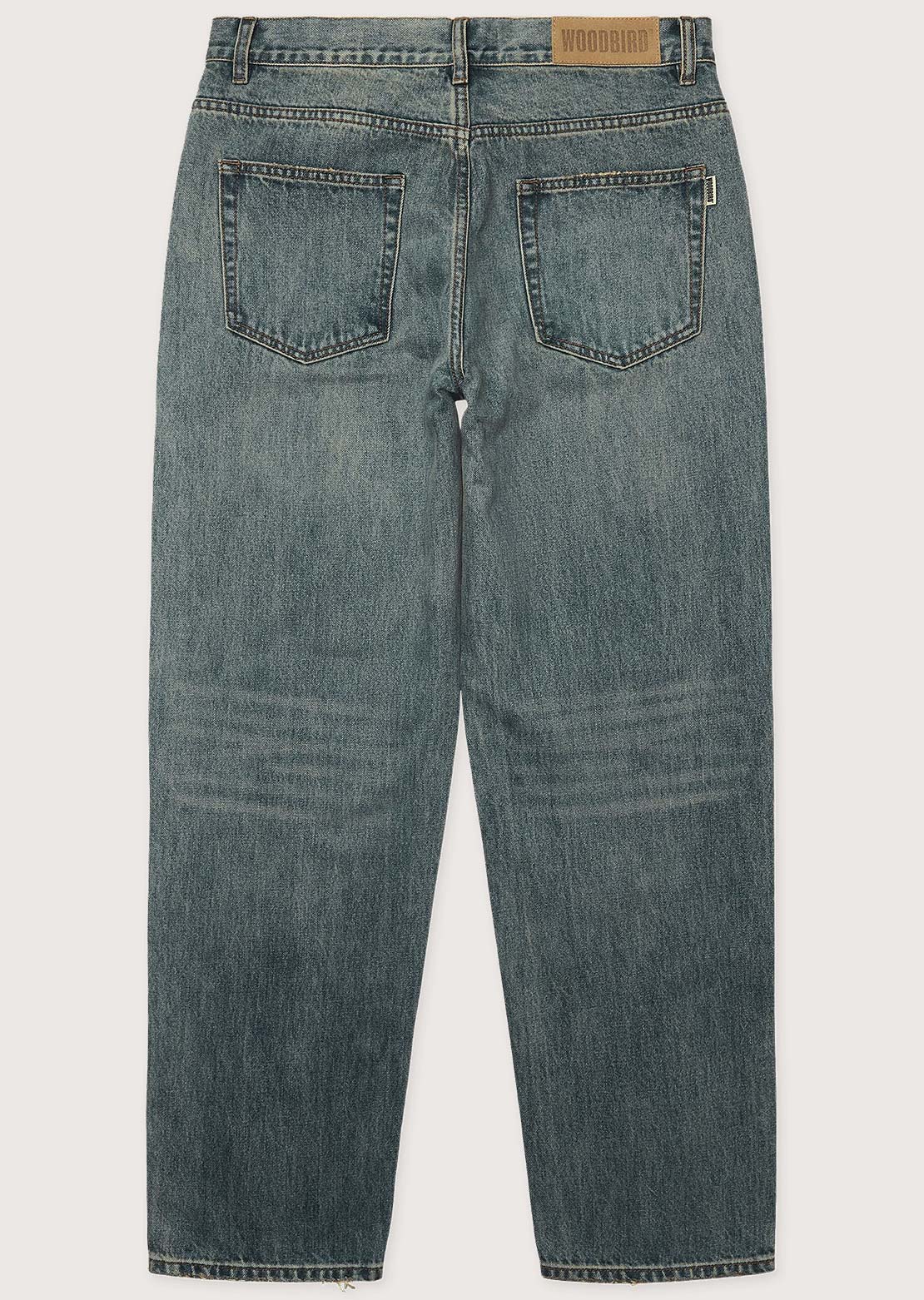 Woodbird Men's Leroy Vintage Jeans Washed Mid Blue