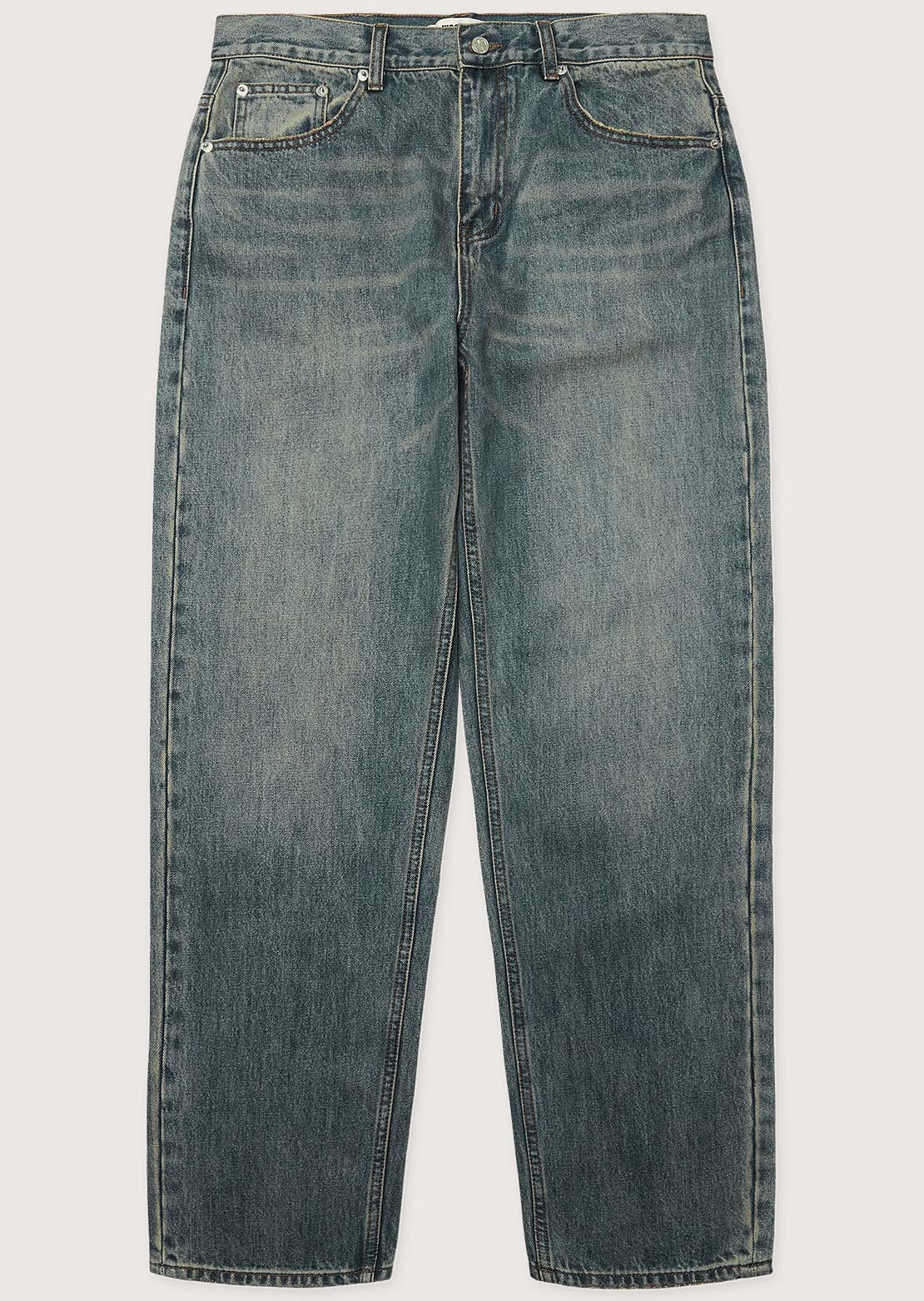 Woodbird Men's Leroy Vintage Jeans Washed Mid Blue