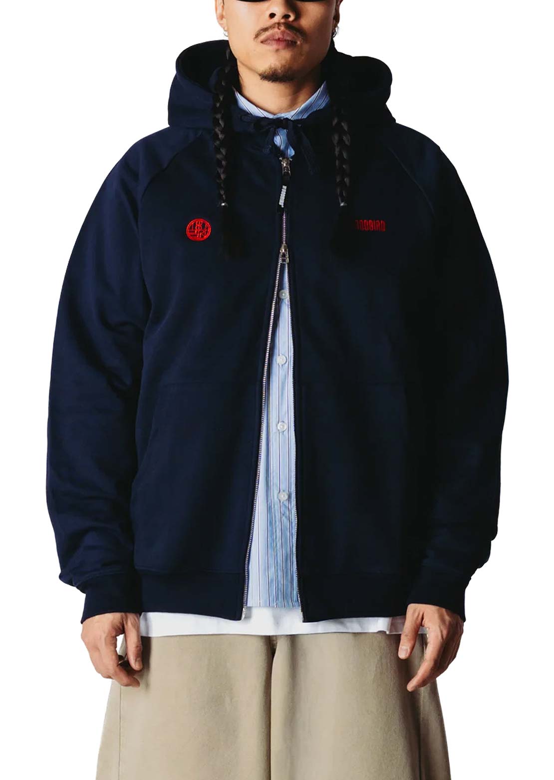 Woodbird Men's Paw Emblem Zip Hood