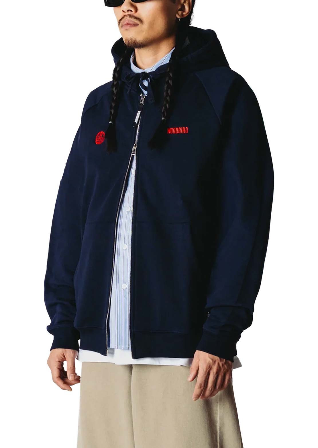 Woodbird Men's Paw Emblem Zip Hood