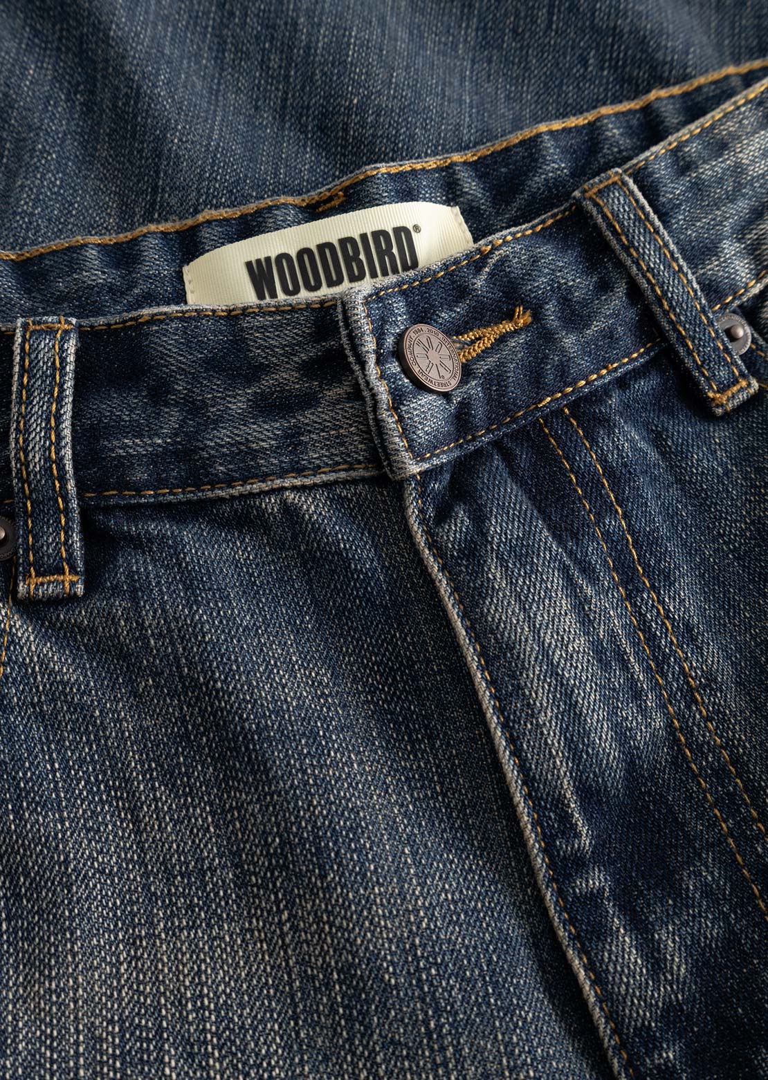 Woodbird Men's Rami Buff Jeans Dark Blue