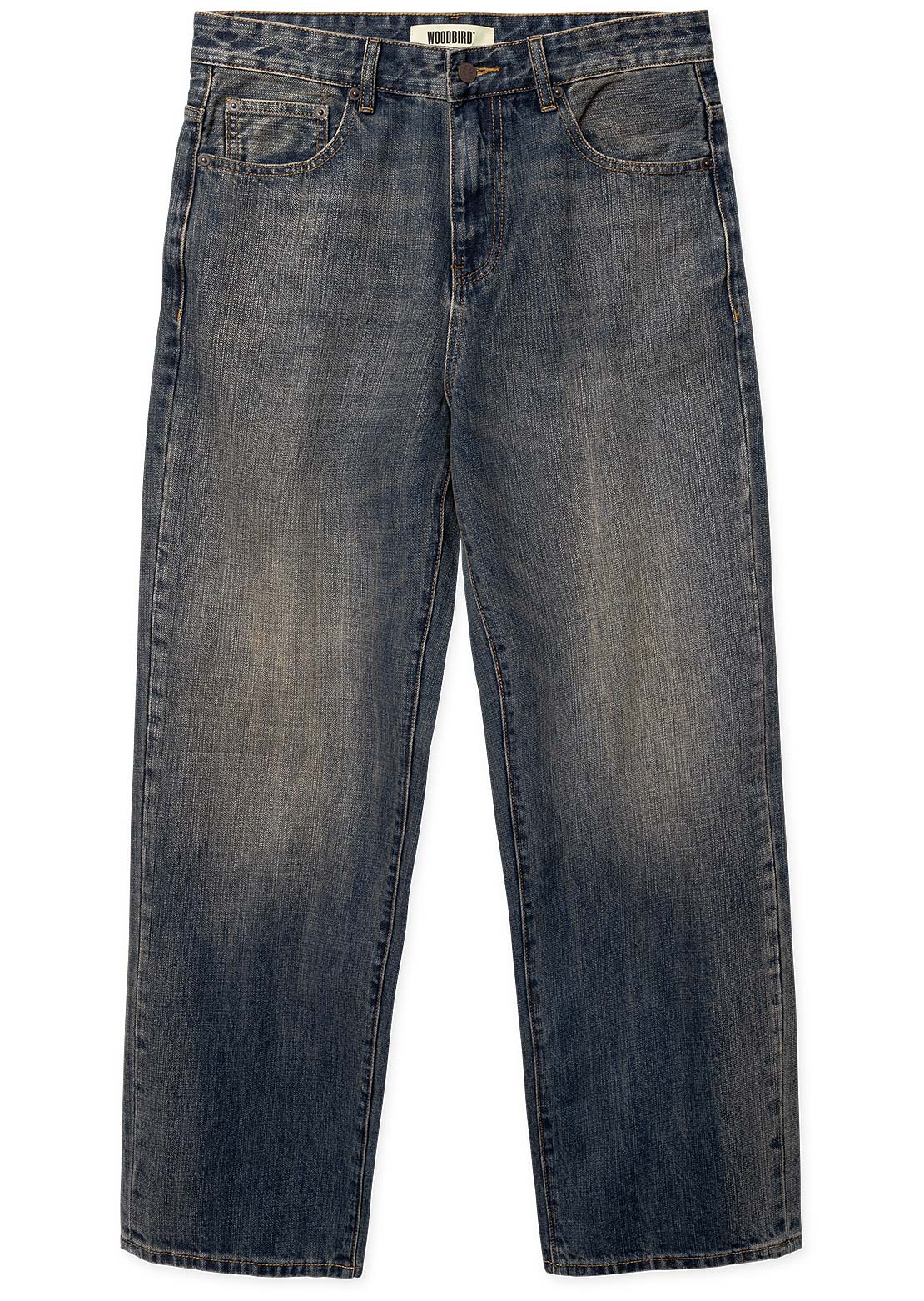 Woodbird Men's Rami Buff Jeans Dark Blue
