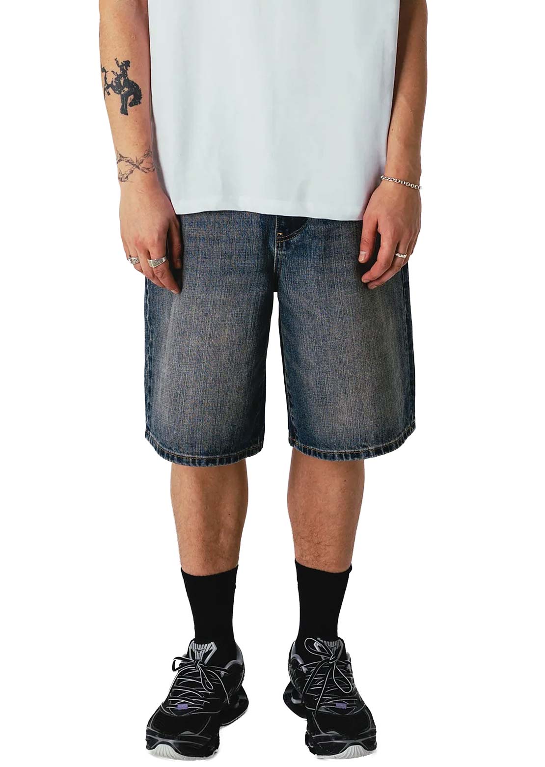 Woodbird Men's Rami Buff Shorts Dark Blue