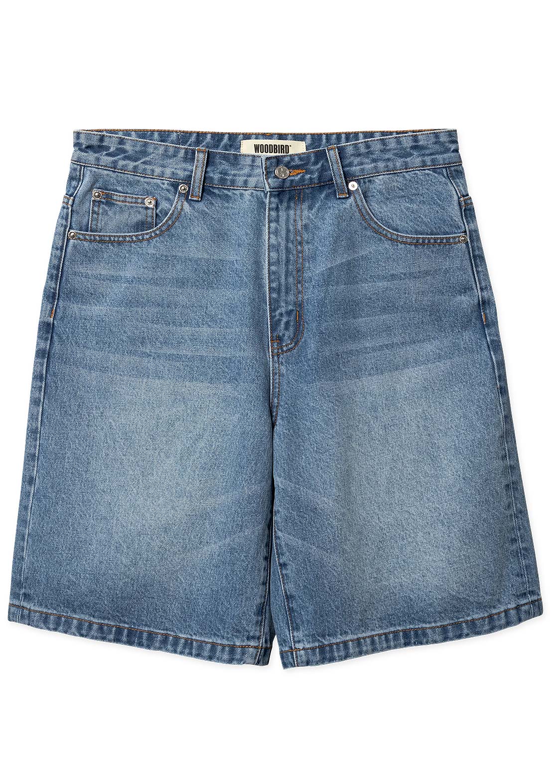 Woodbird Men's Rami Orig Shorts Blue Washed
