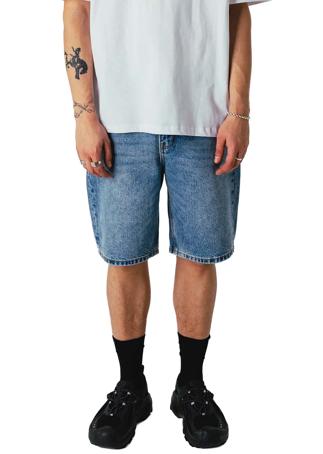 Woodbird Men's Rami Orig Shorts Blue Washed
