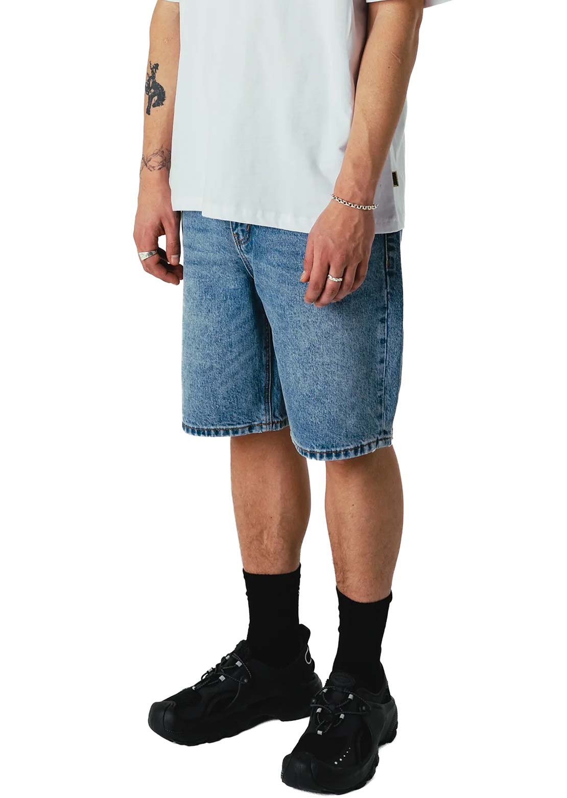 Woodbird Men's Rami Orig Shorts Blue Washed