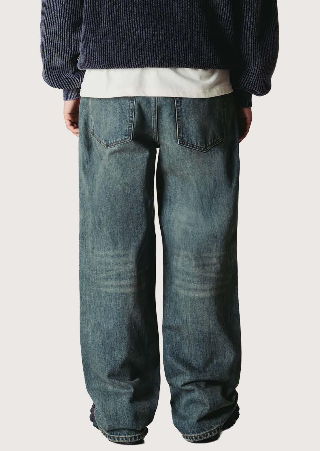 Woodbird Men's Rami Vintage Jeans Washed Mid Blue