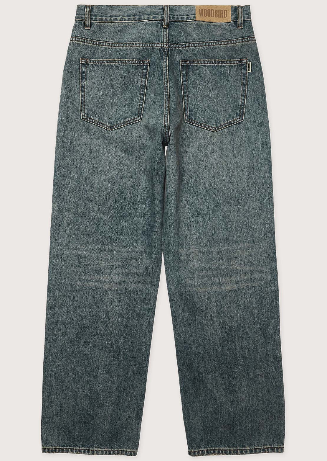 Woodbird Men's Rami Vintage Jeans Washed Mid Blue