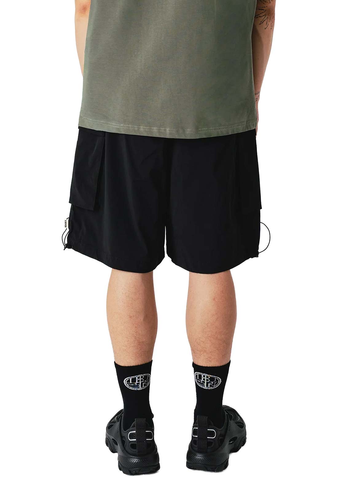 Woodbird Men's Smoul Tech Cargo Shorts Black