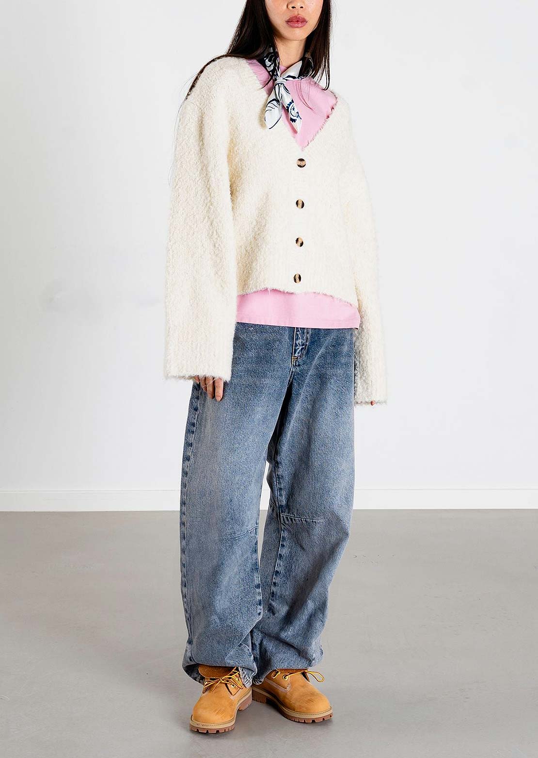 Woodbird Women's Ea Teddy Cardigan Off White