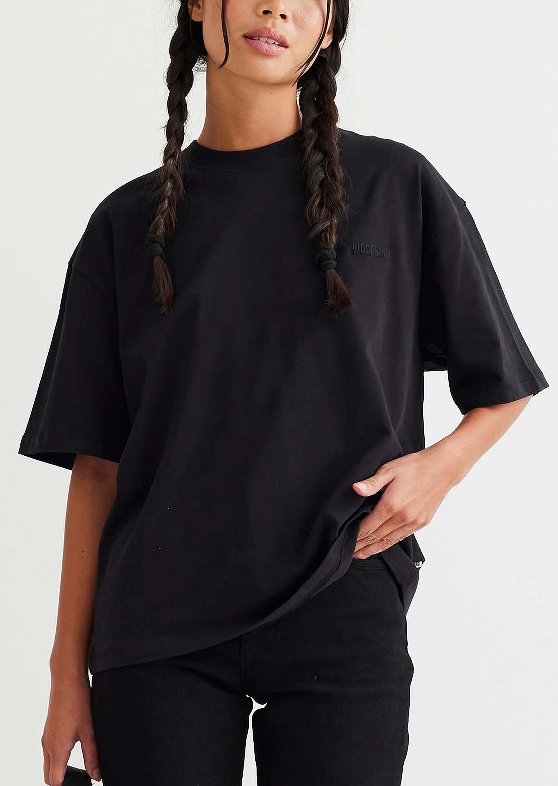 Woodbird Women's Juno Base T-Shirt Black