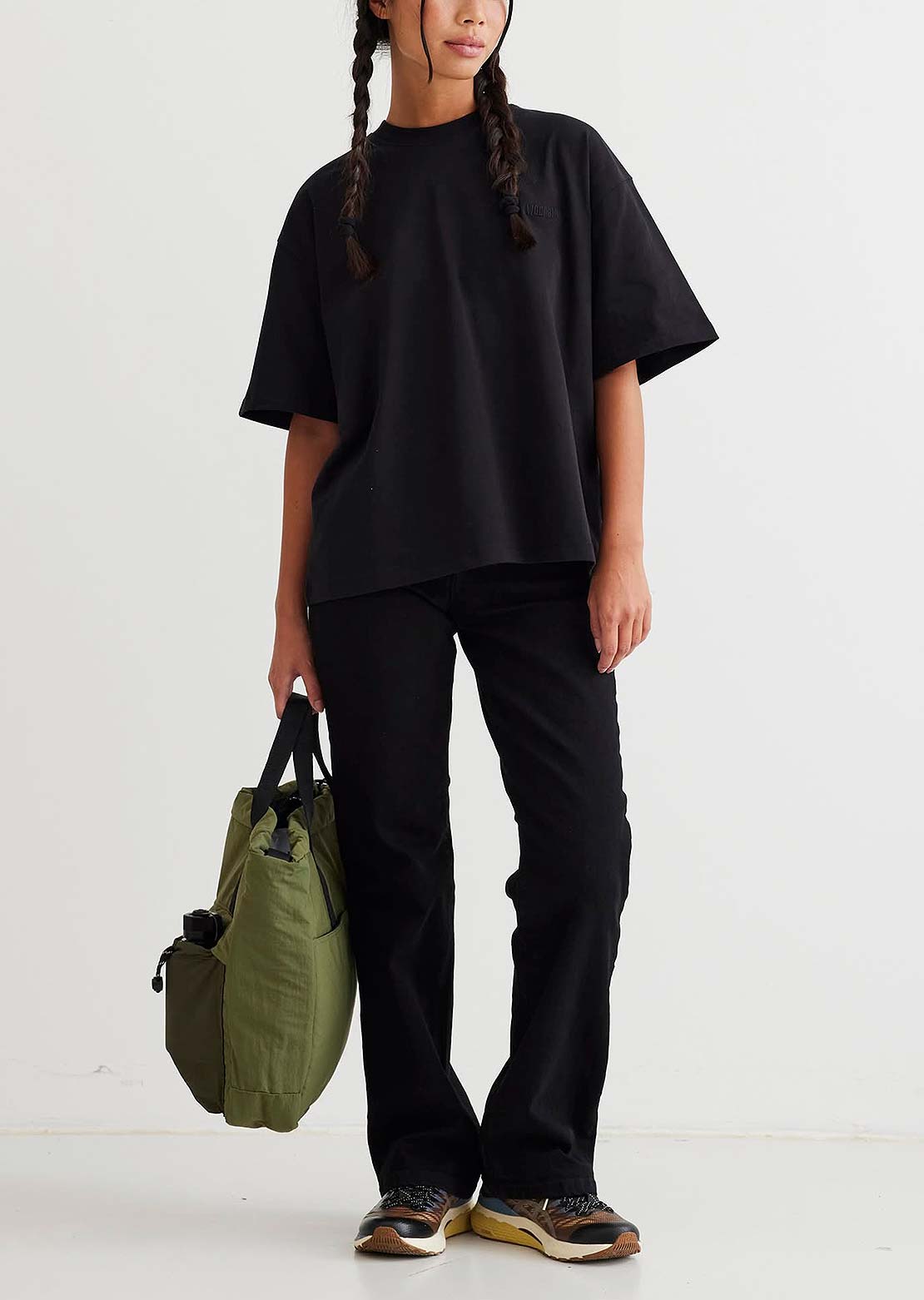 Woodbird Women's Juno Base T-Shirt Black