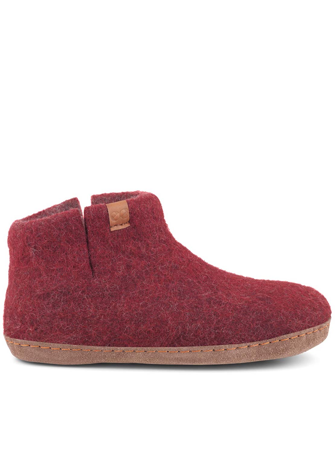 Wool by Green Unisex Everest Suede Sole Shoes Wine