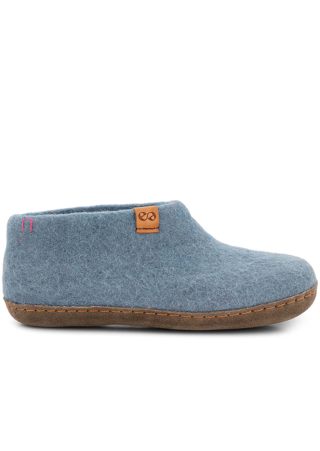 Wool by Green Unisex Mera Suede Sole Shoes Light Blue