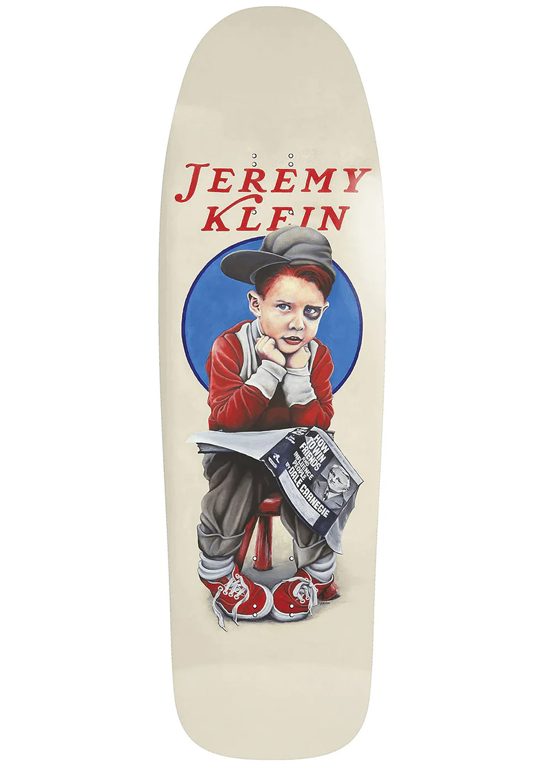 World Industries Unisex Jeremy Klein Black Eye Kid EX7 Slick Skateboard Deck