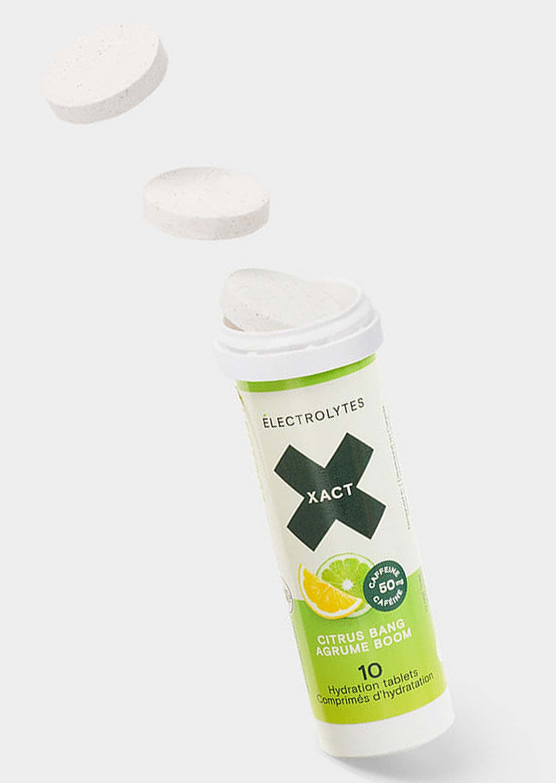 XACT Nutrition Citrus Boom Caffeinated Electrolytes Tablets