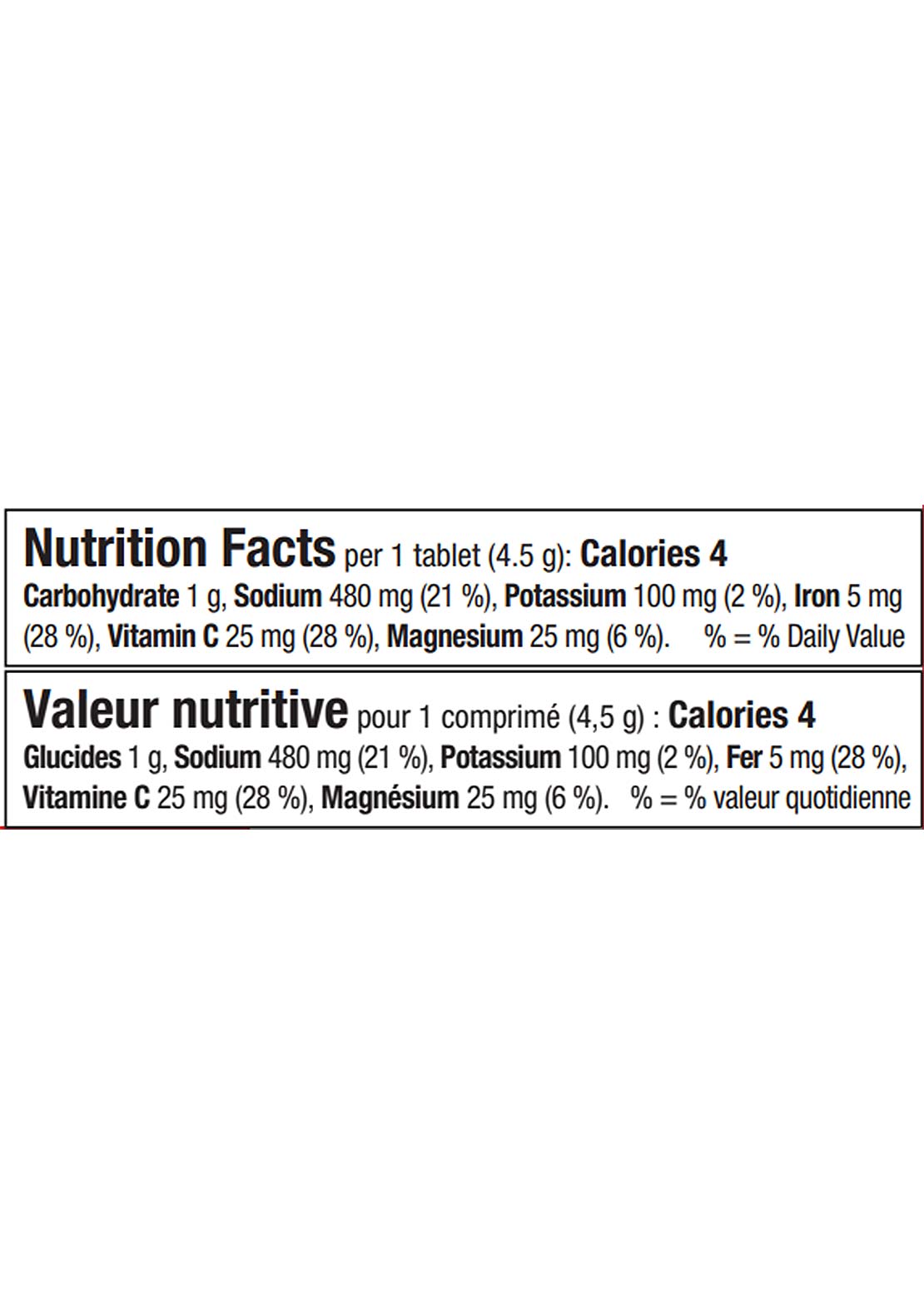 XACT Nutrition Hint Lemon Electrolytes Tablets