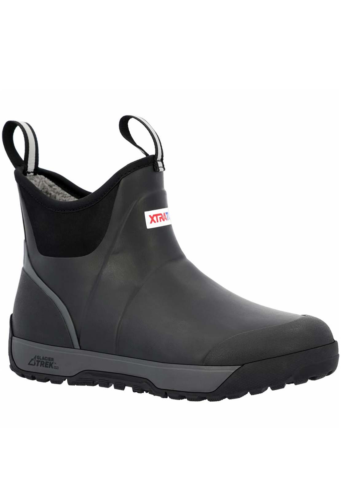 Xtratuf Men's 6" Ankle Deck Ice Rubber Boots Black