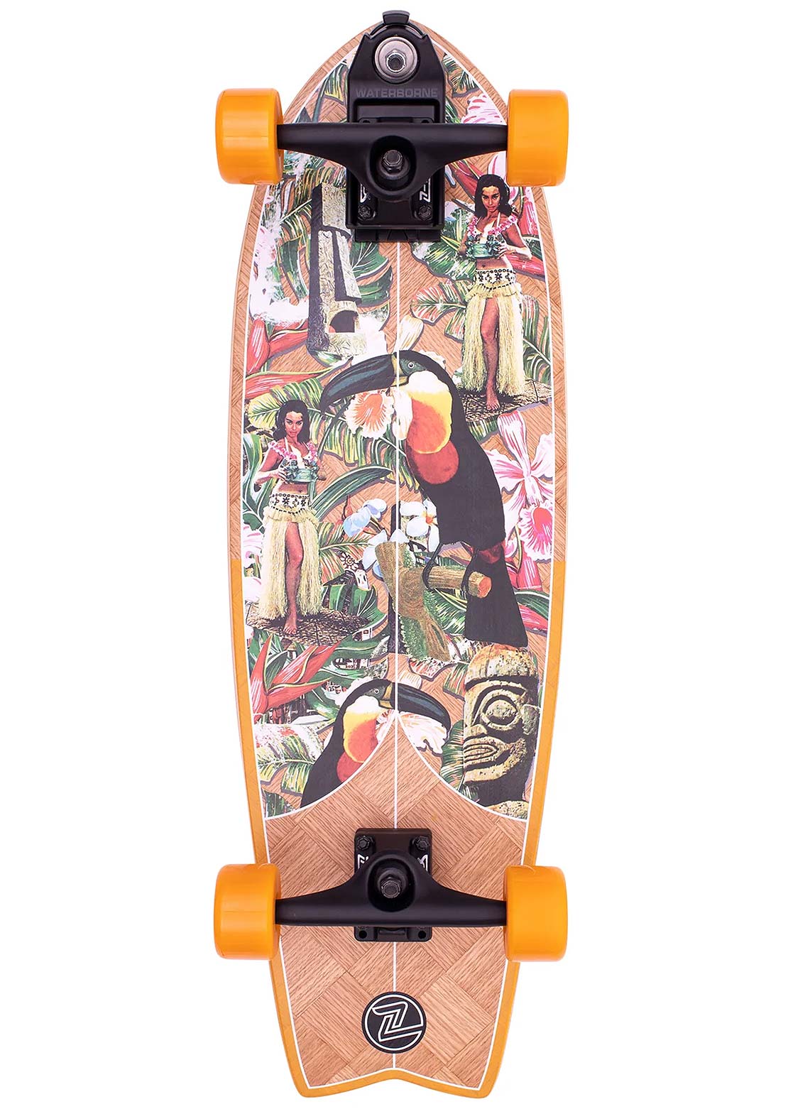 Zflex Surf Skate Banana Train Complete Skateboard