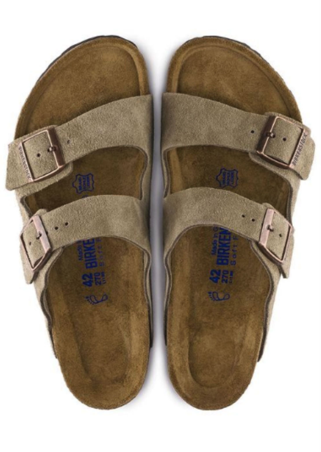Birkenstock Unisex Arizona Soft Suede Sandals