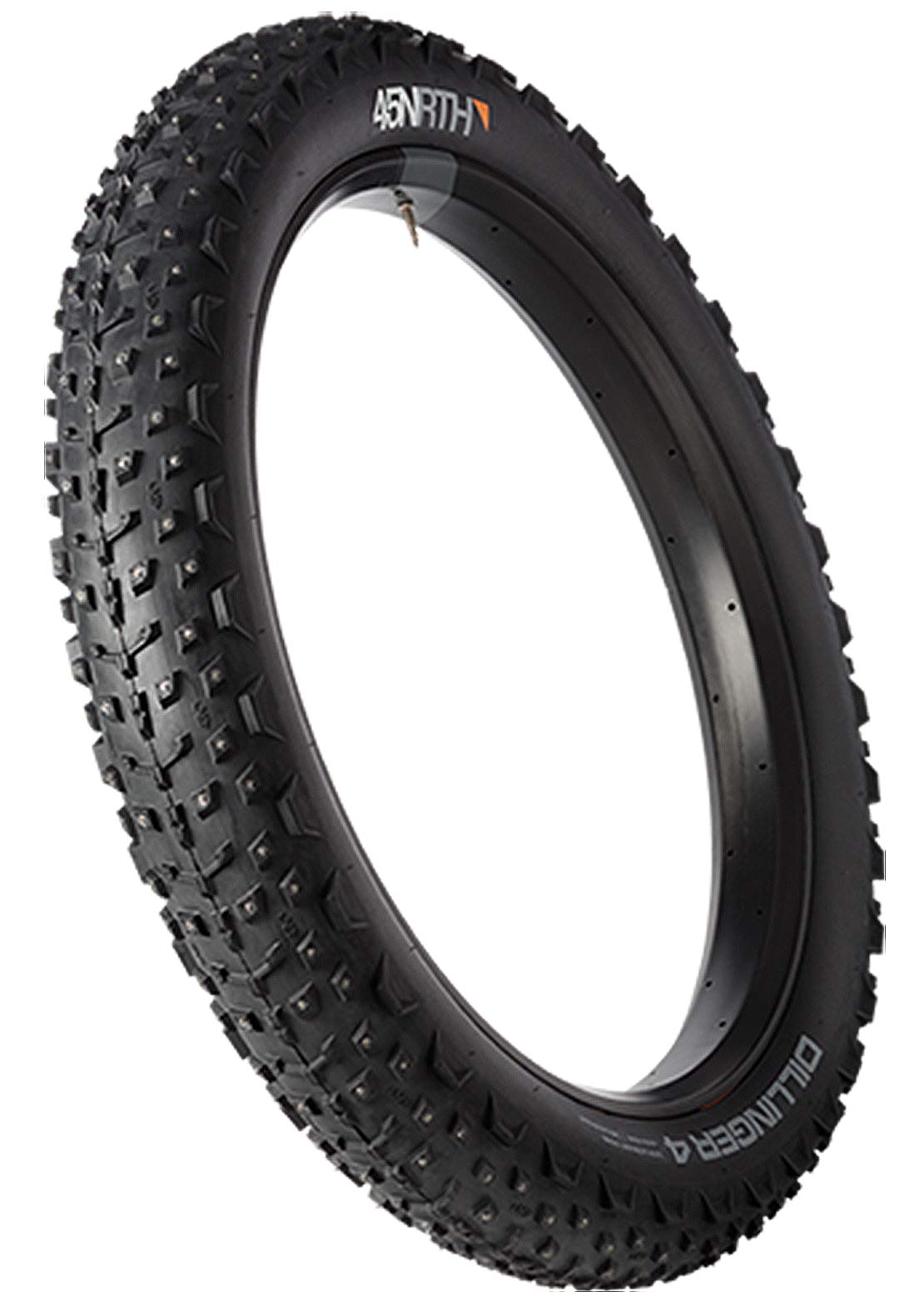 45NRTH Dillinger 4 Studded 120tpi Fat Bike Tire Black