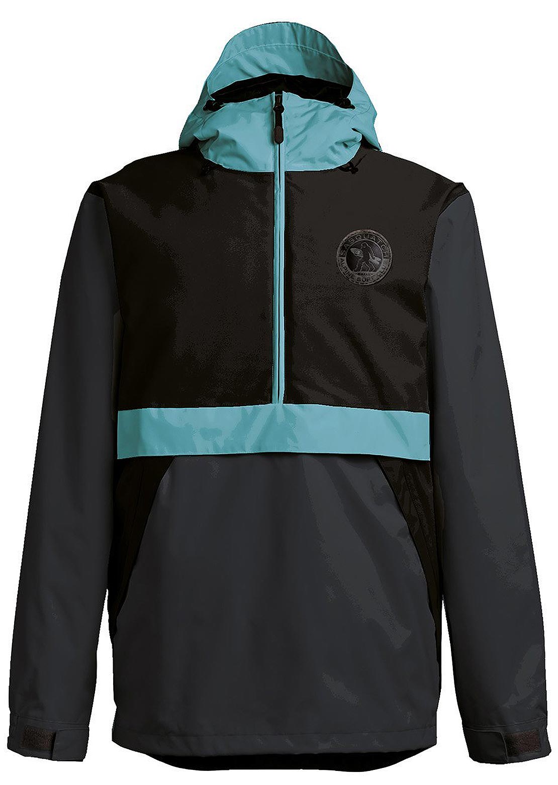 Airblaster Men&#39;s Sasquatch Trenchover Jacket Black Mineral