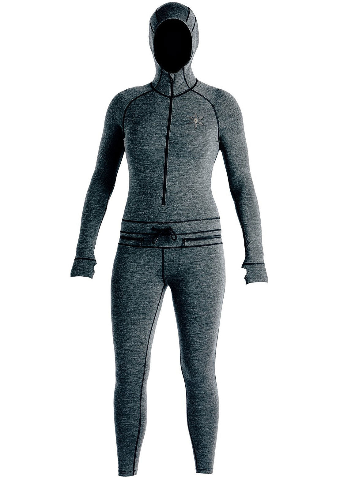 Airblaster Women&#39;s Merino Ninja Suit First Layer Black