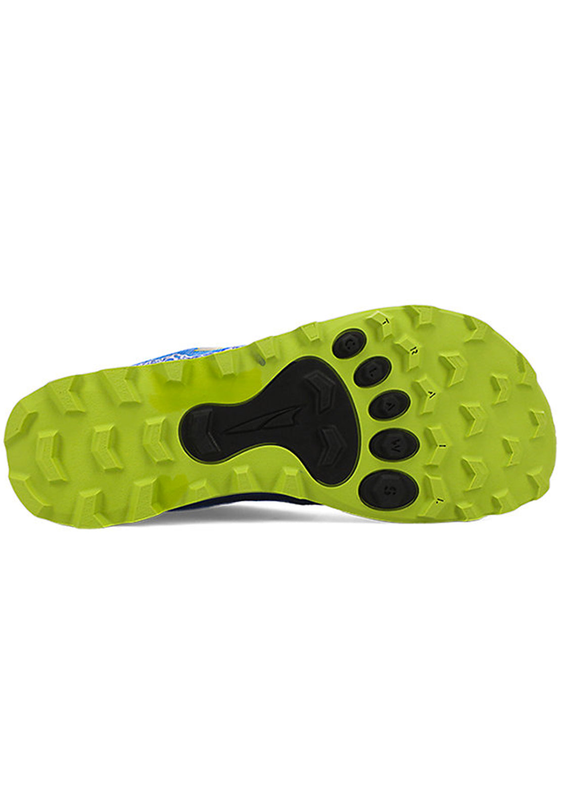 Altra Junior Lone Peak Trail Running Shoes Blue/Lime