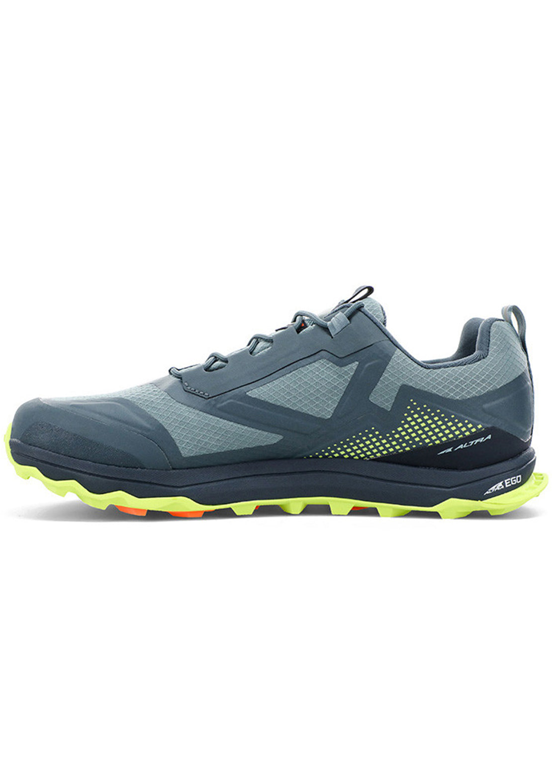 Altra Men&#39;s Lone Peak All Weather Low Trail Running Shoes Gray/Lime