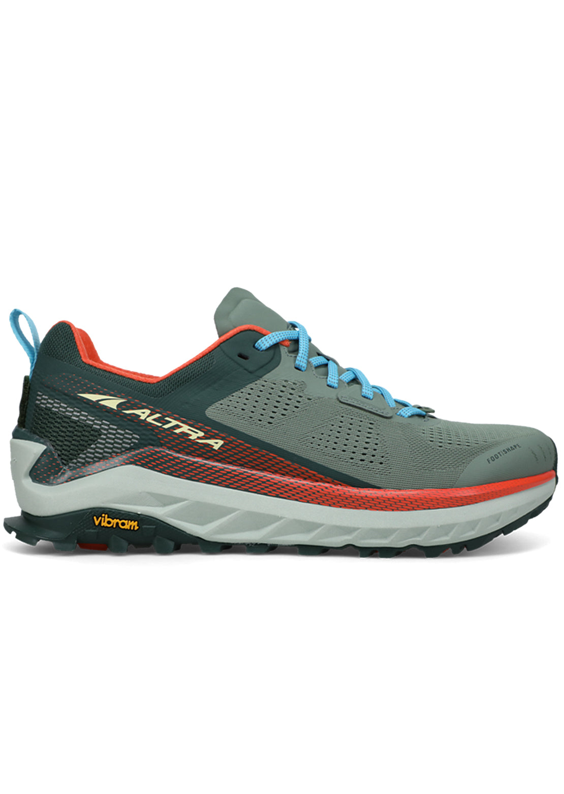Altra Men&#39;s Olympus 4 Trail Running Shoes Green/Orange