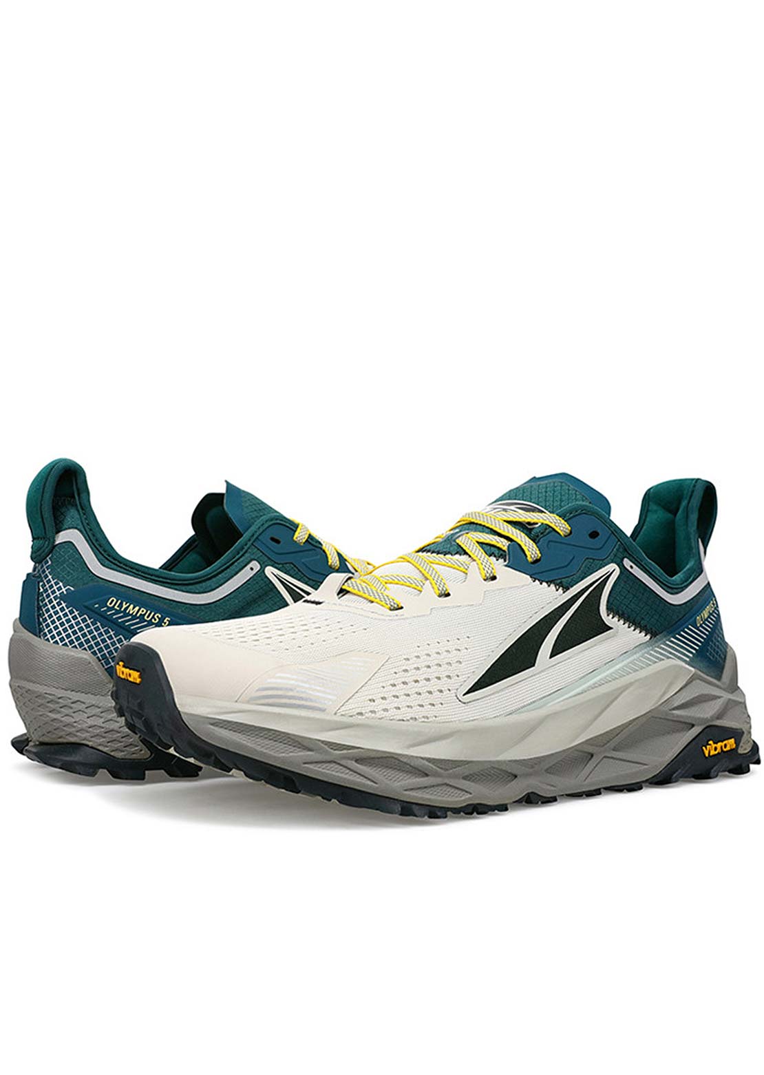 Altra Men&#39;s Olympus 5 Trail Running Shoes Gray/Teal