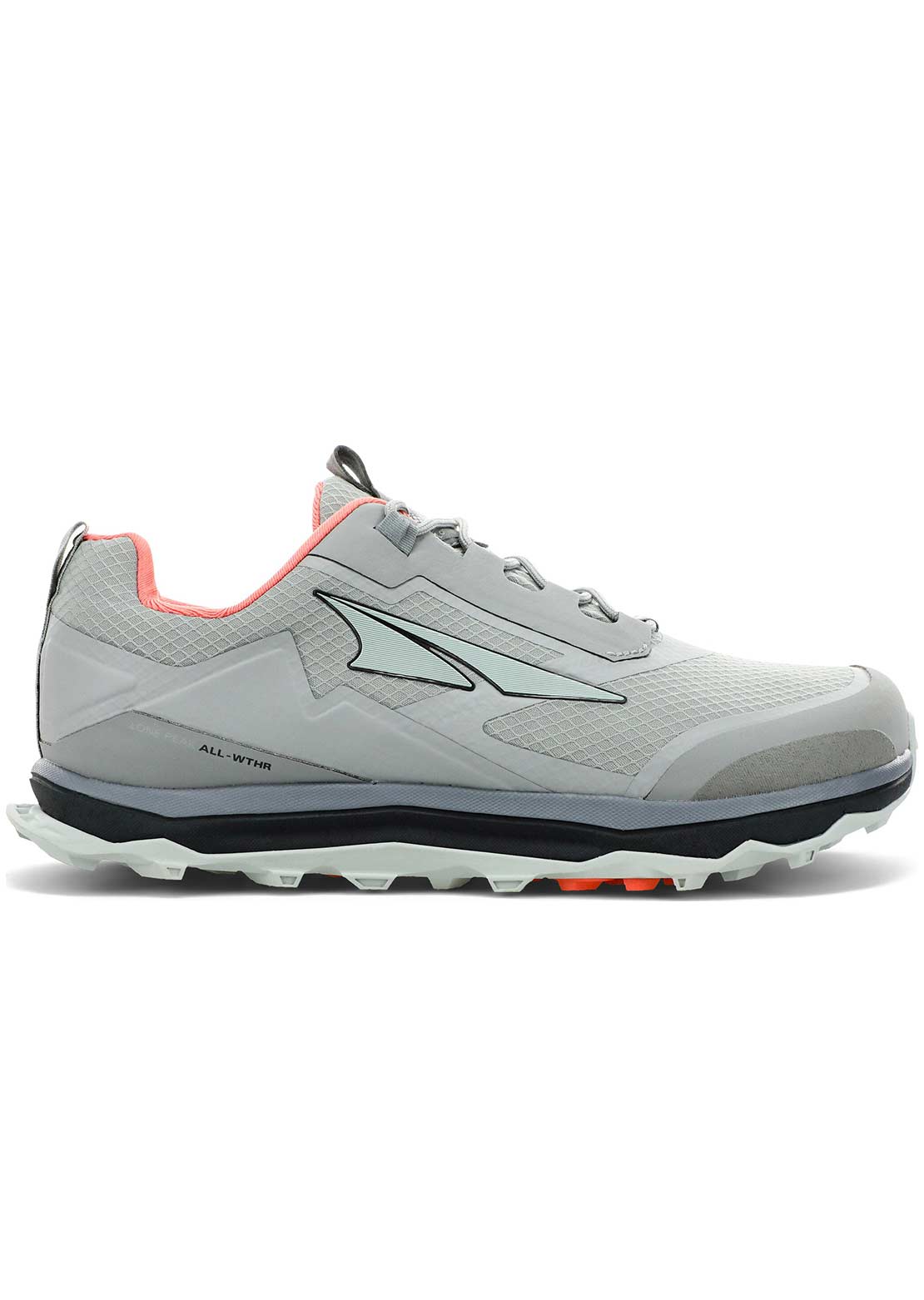 Altra Women&#39;s Lone Peak All-Weather Low Trail Running Shoes Gray/Orange
