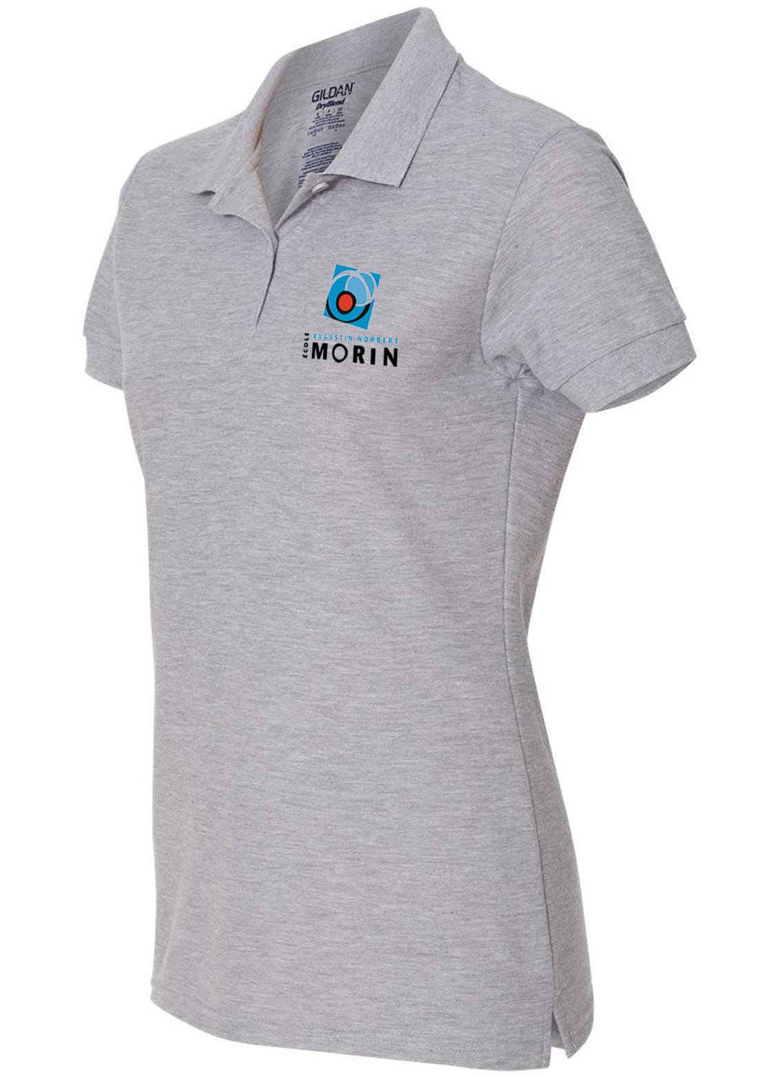 AN-MORIN Polo Manches Courtes Femme Sport Grey