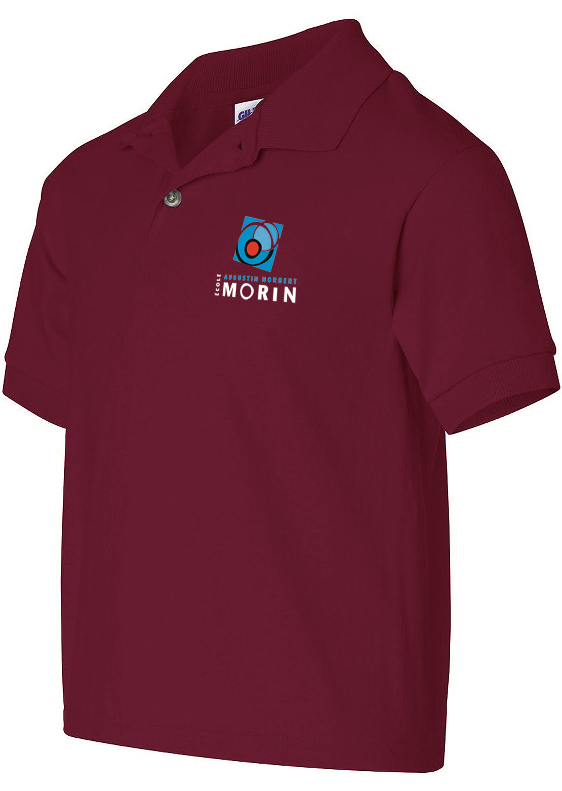 AN-MORIN Polo Junior Manches Courtes Maroon
